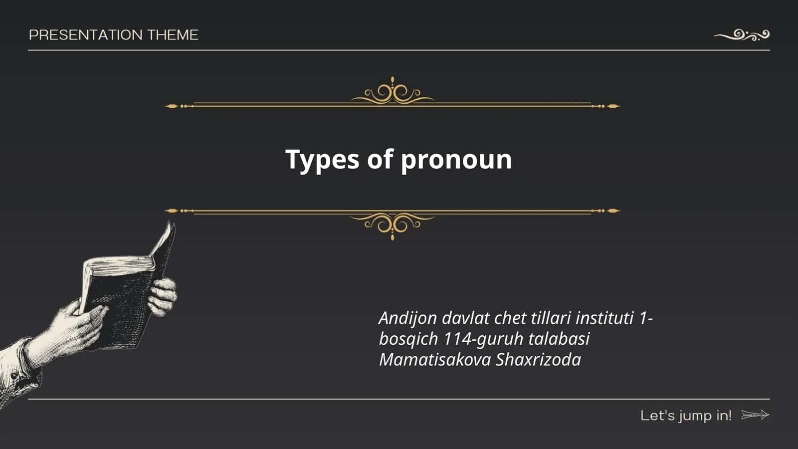 Types of Pronoun 1