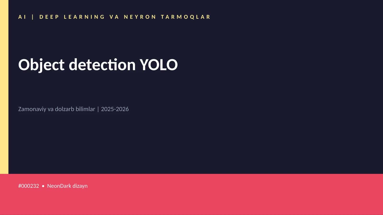 Object detection YOLO 1