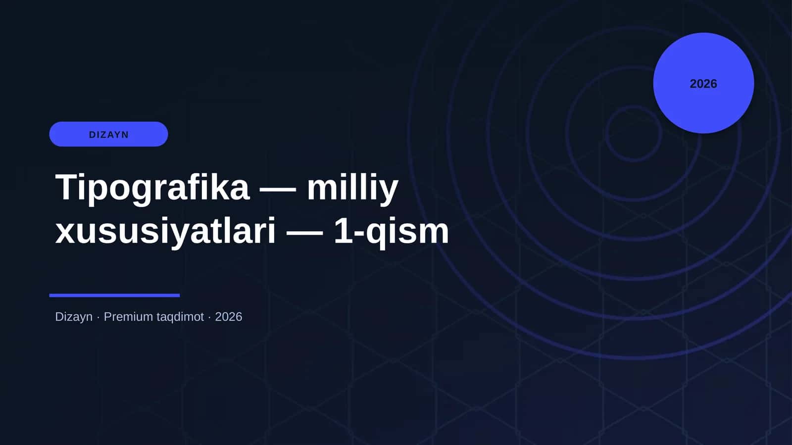 Tipografika - Milliy Xususiyatlari - 1-Qism 1