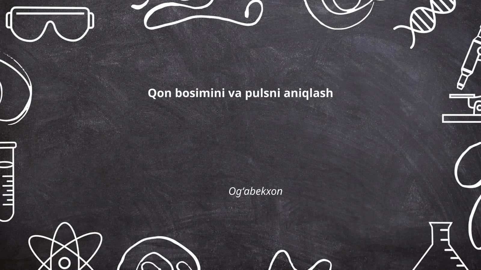 Qon bosimini va pulsni aniqlash 1