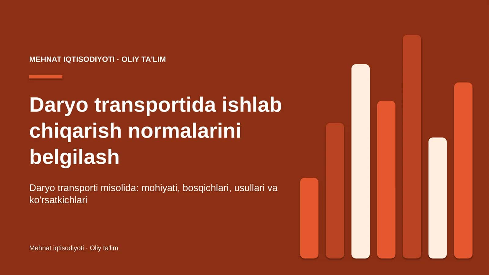daryo transportida ishlab chiqarish normalarini belgilash 1657 1