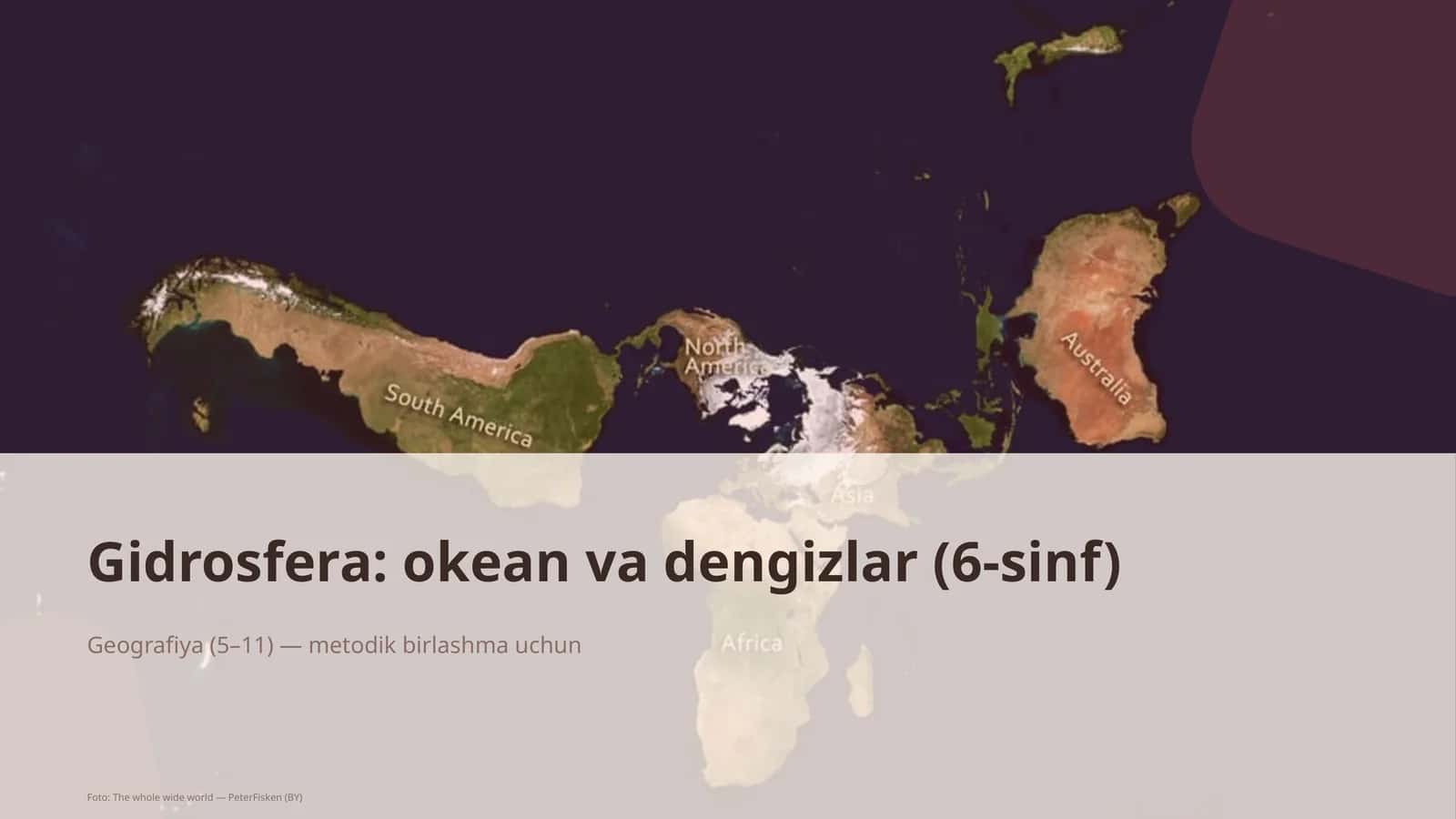 Gidrosfera: okean va dengizlar (6-sinf) 1