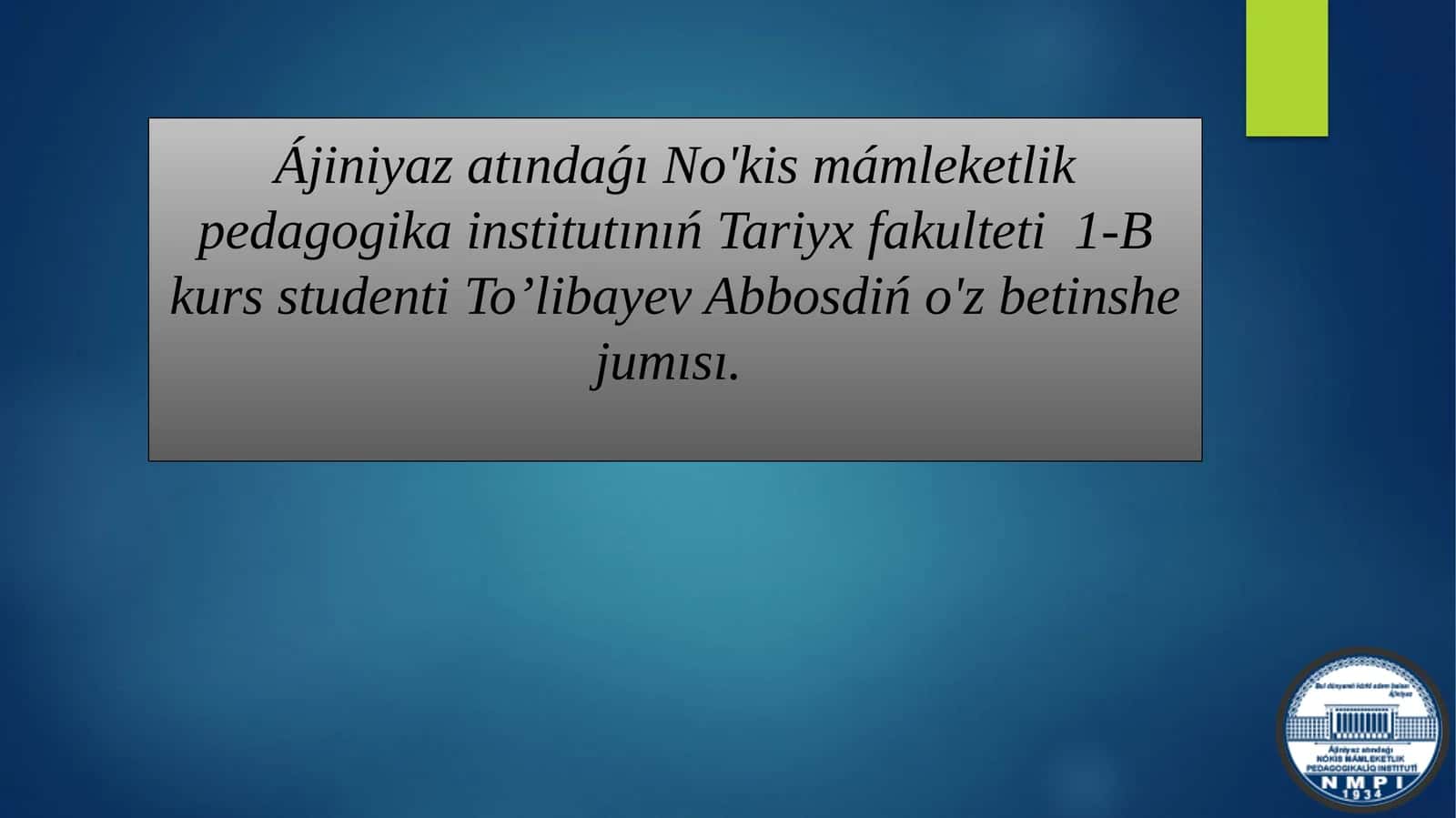 ÁmirTemur va Sahıpqıran Ámir 1