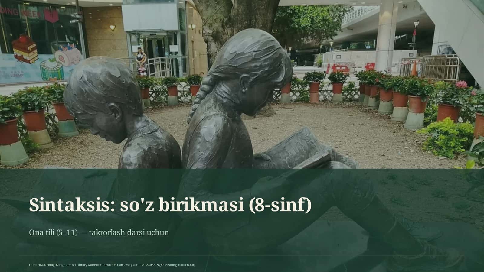 Sintaksis: so'z birikmasi (8-sinf) 1