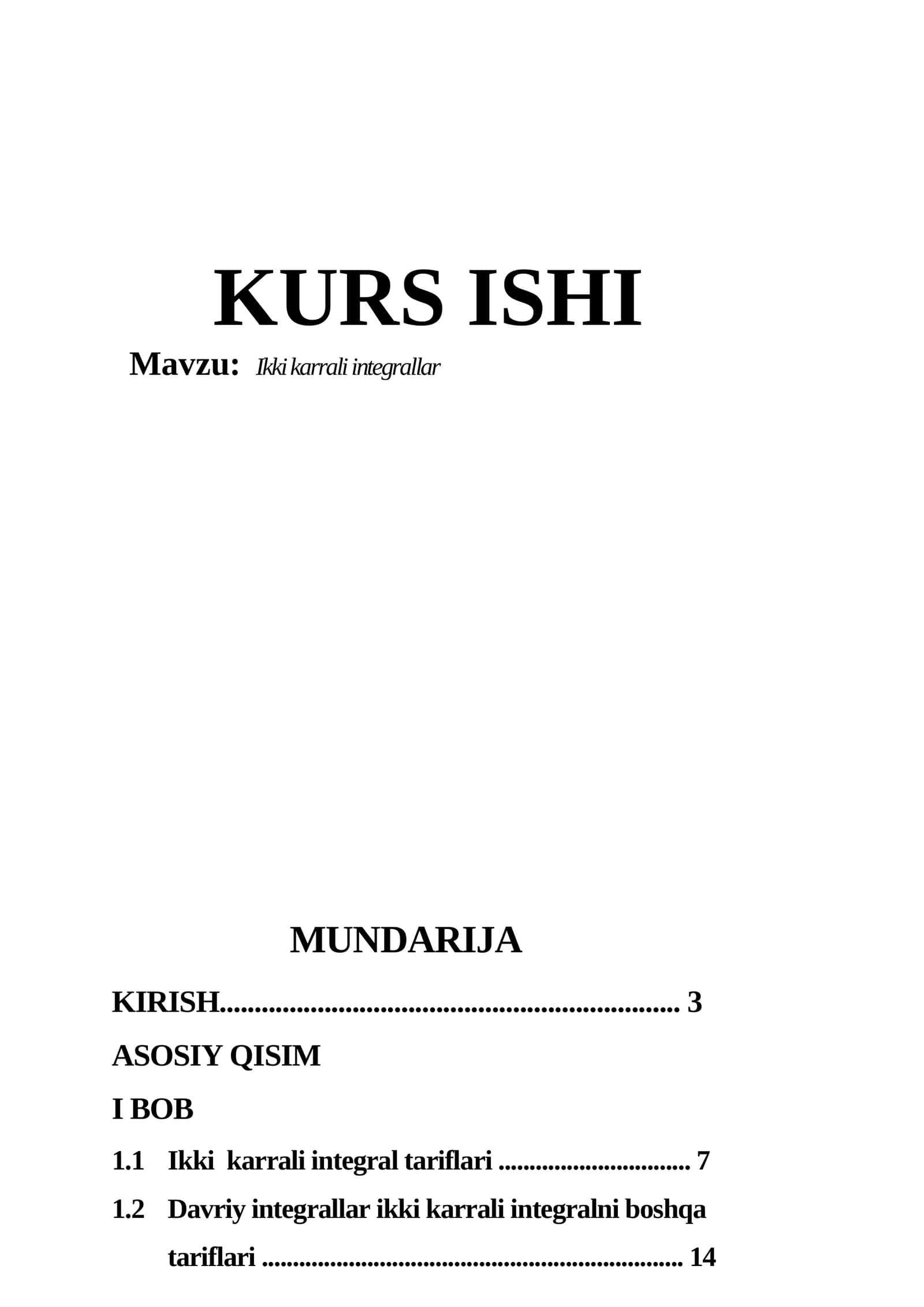 Ikki karrali integrallar 1