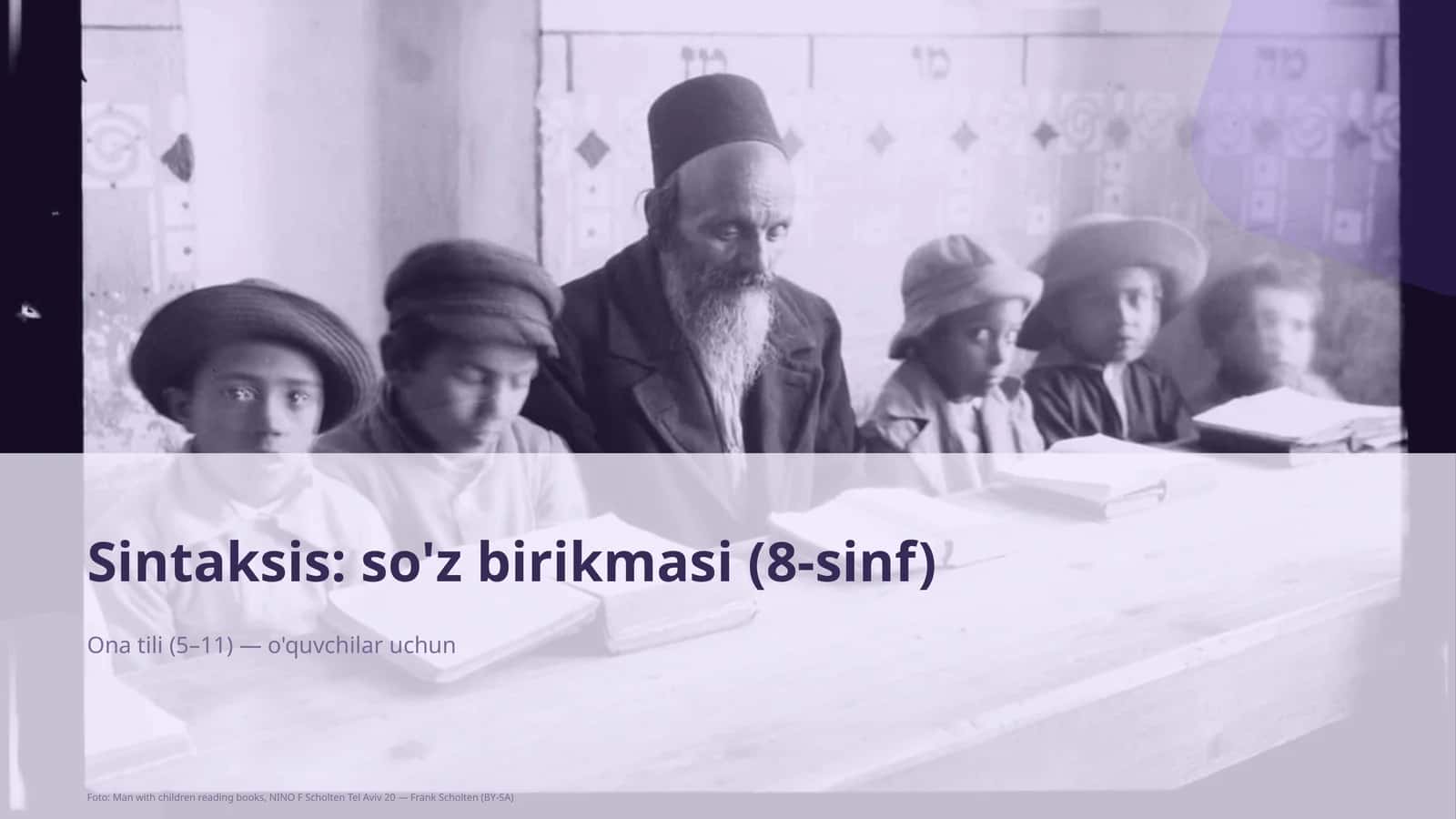 Sintaksis: so'z birikmasi (8-sinf) 1