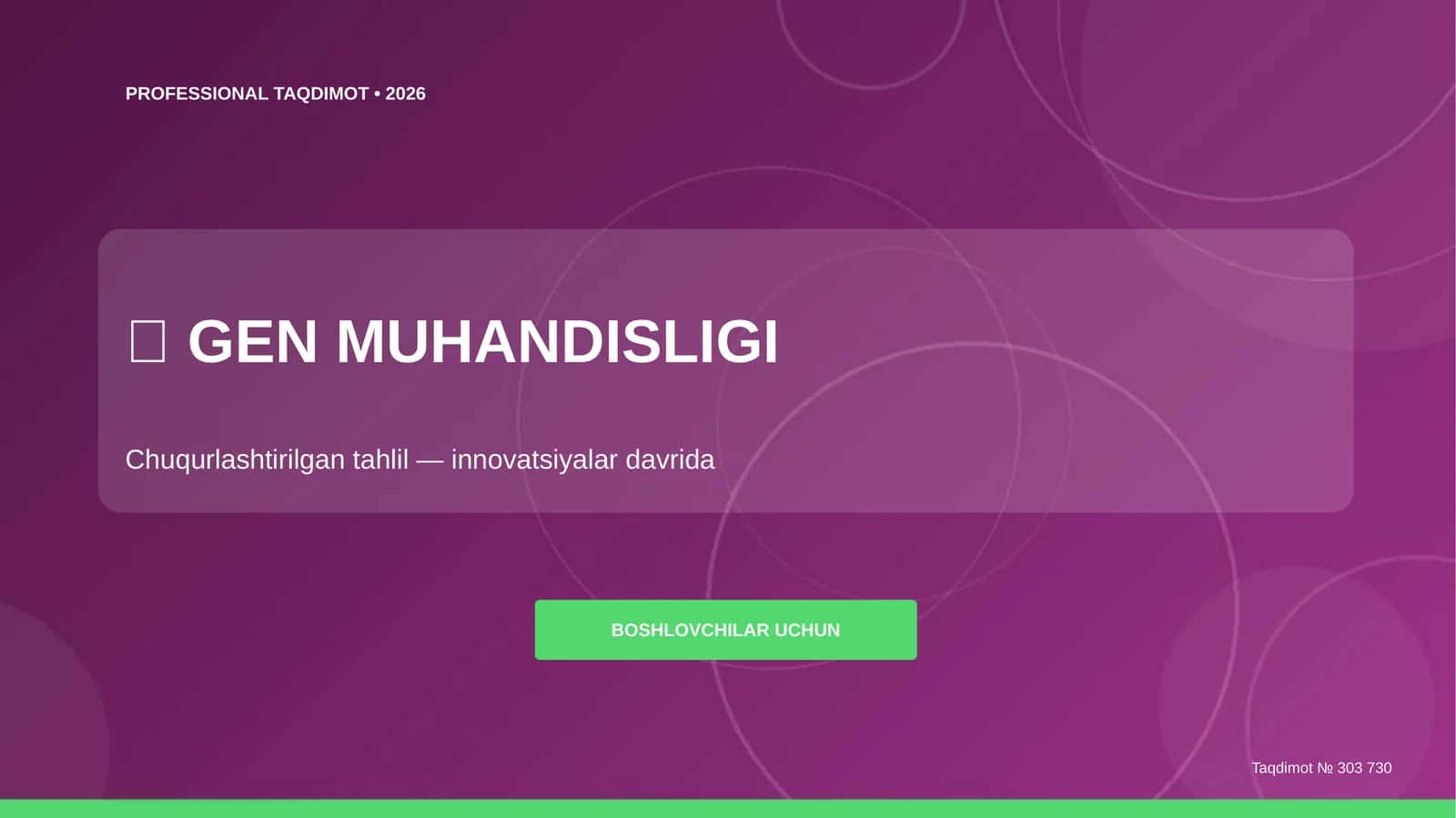 GEN MUHANDISLIGI 1