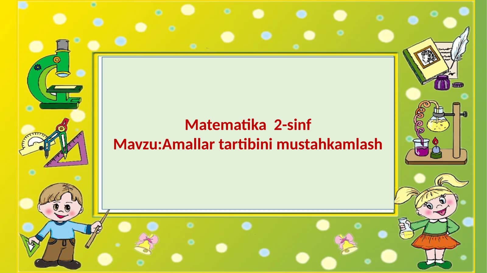 Matematika2-sinf 1