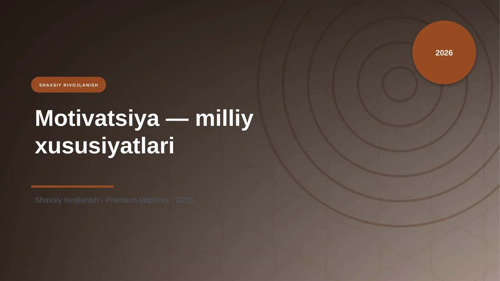 Motivatsiya — milliy xususiyatlari 1