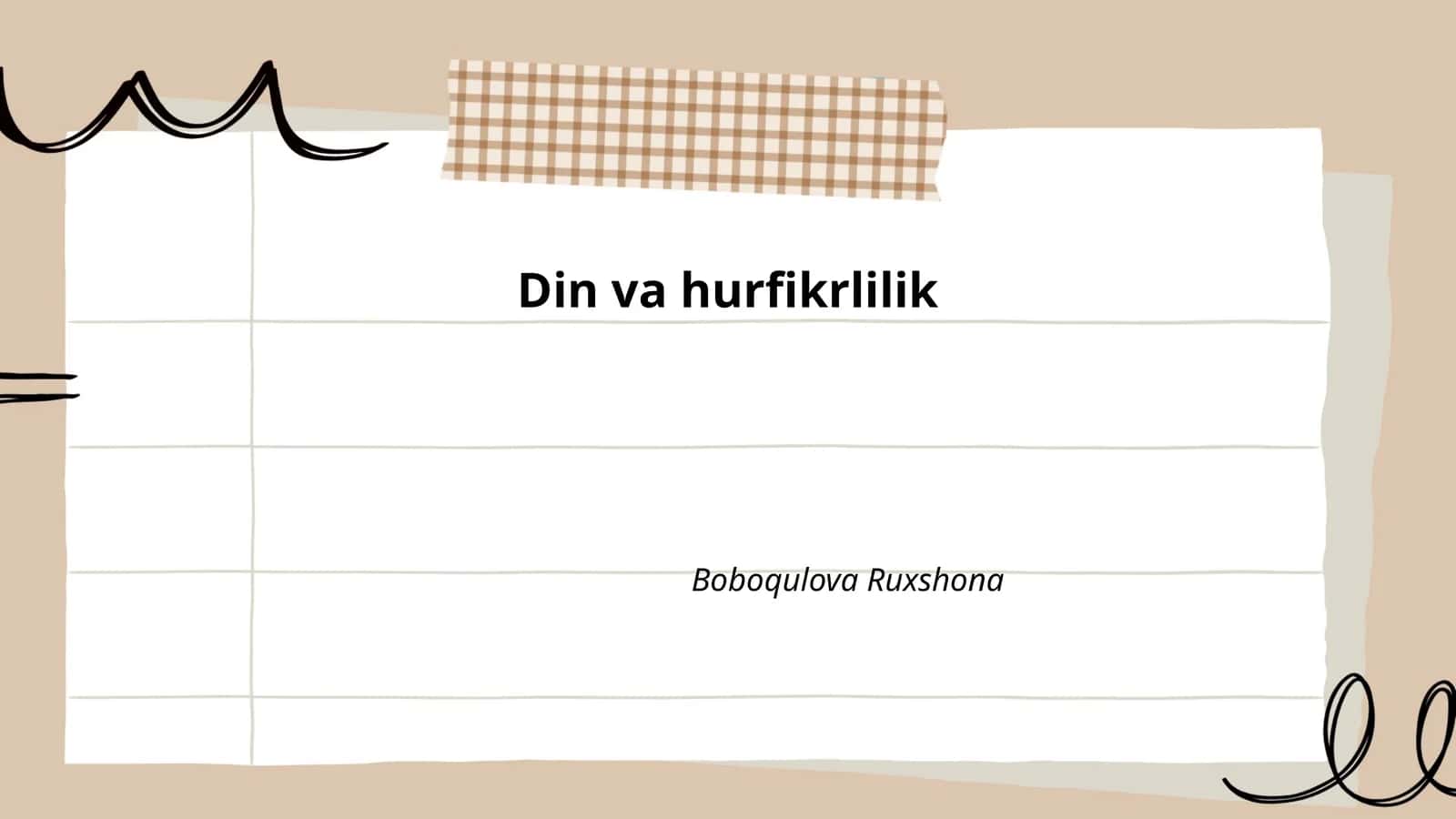 Din va ilmiy fanlar 1