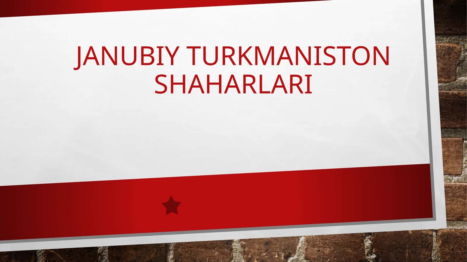 Janubiy Turkmaniston shaharlari 1
