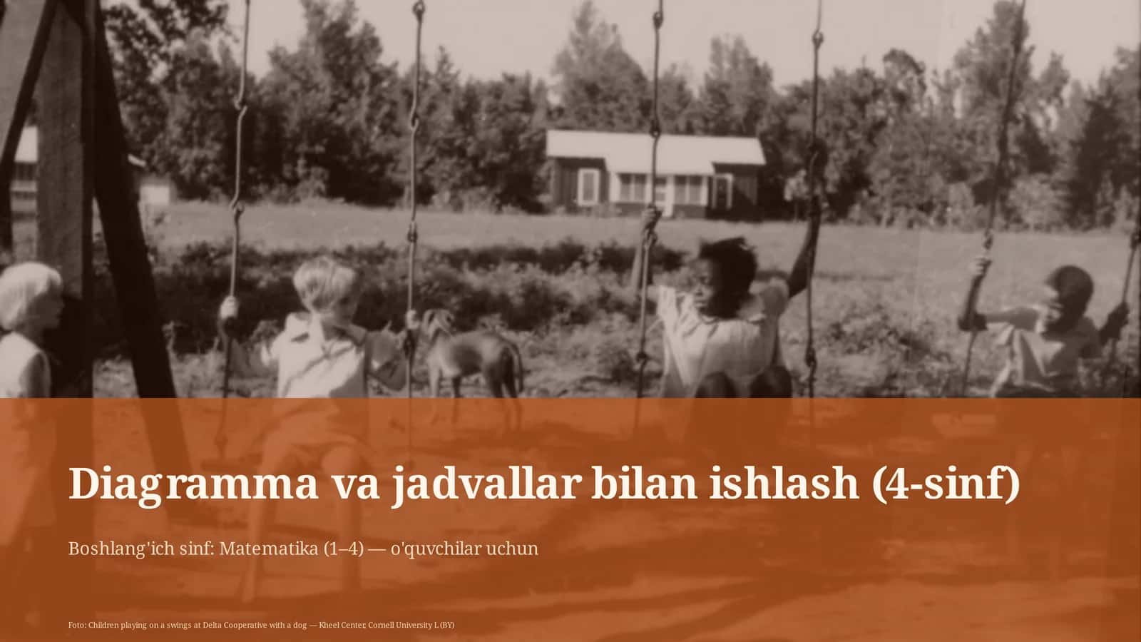 Diagramma va jadvallar bilan ishlash (4-sinf) 1