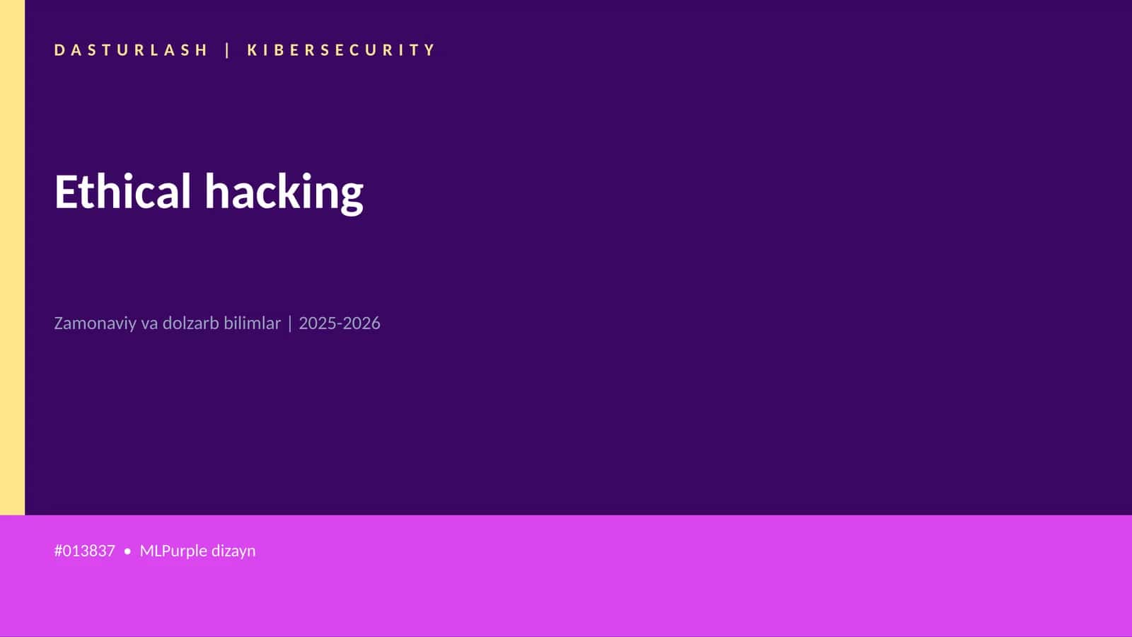 Ethical hacking 1