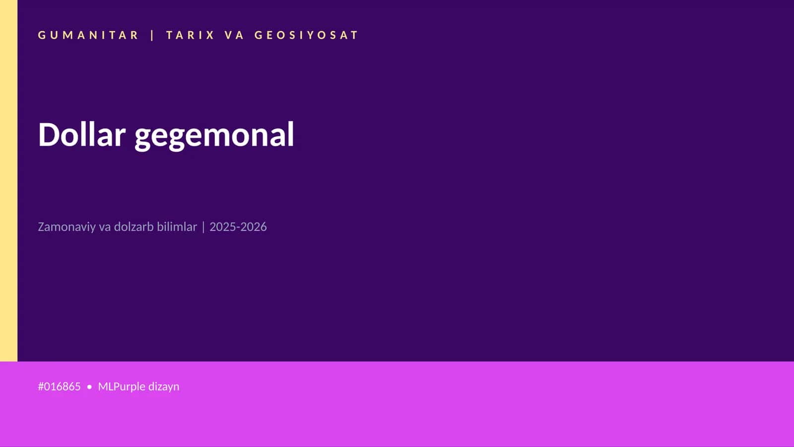 Dollar gegemonal 1