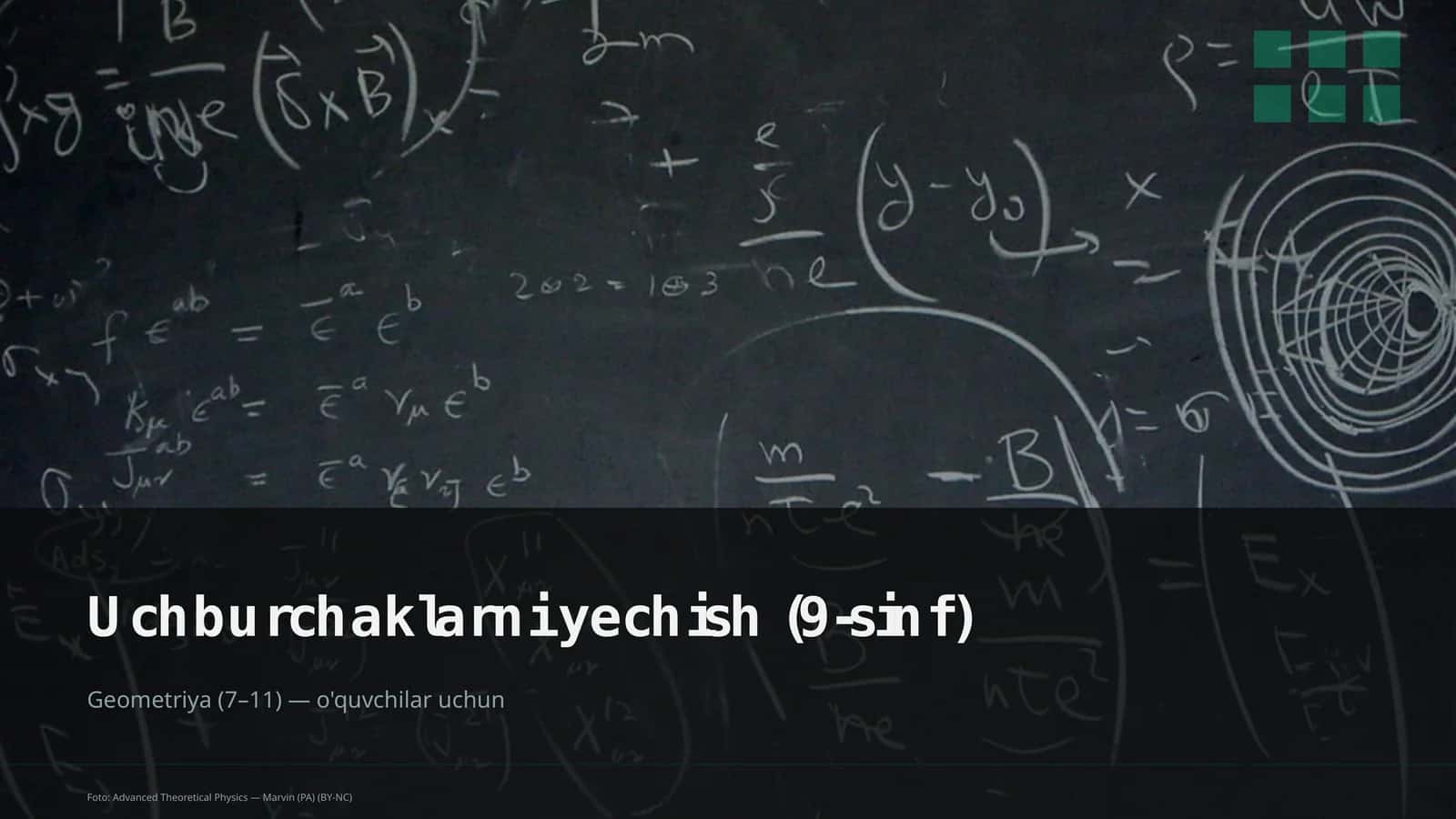 Uchburchaklarni yechish (9-sinf) 1
