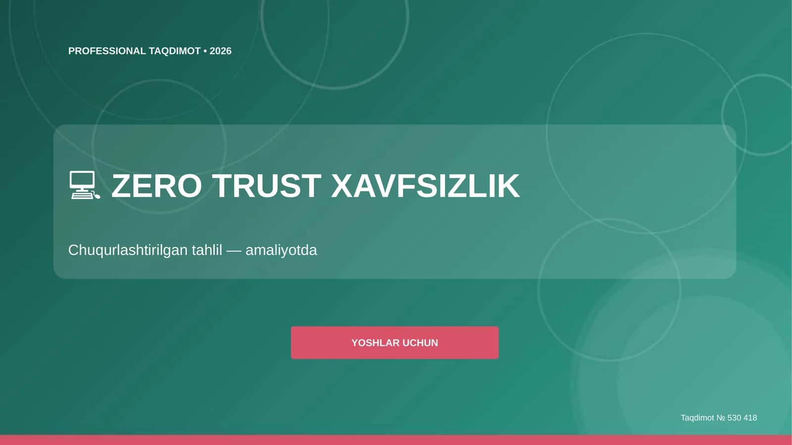 Zero Trust Xavfsizlik 1