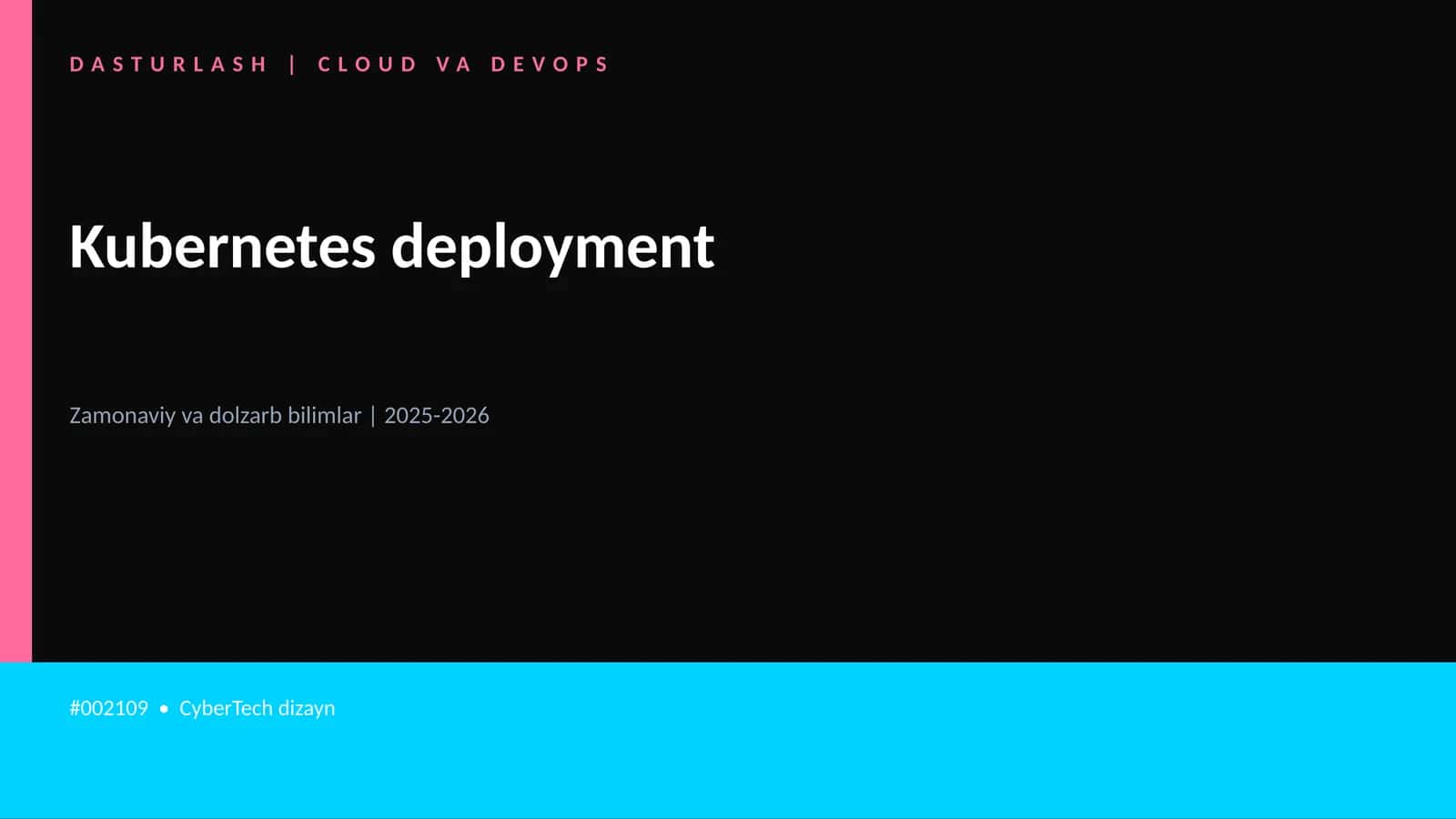Kubernetes deployment 1