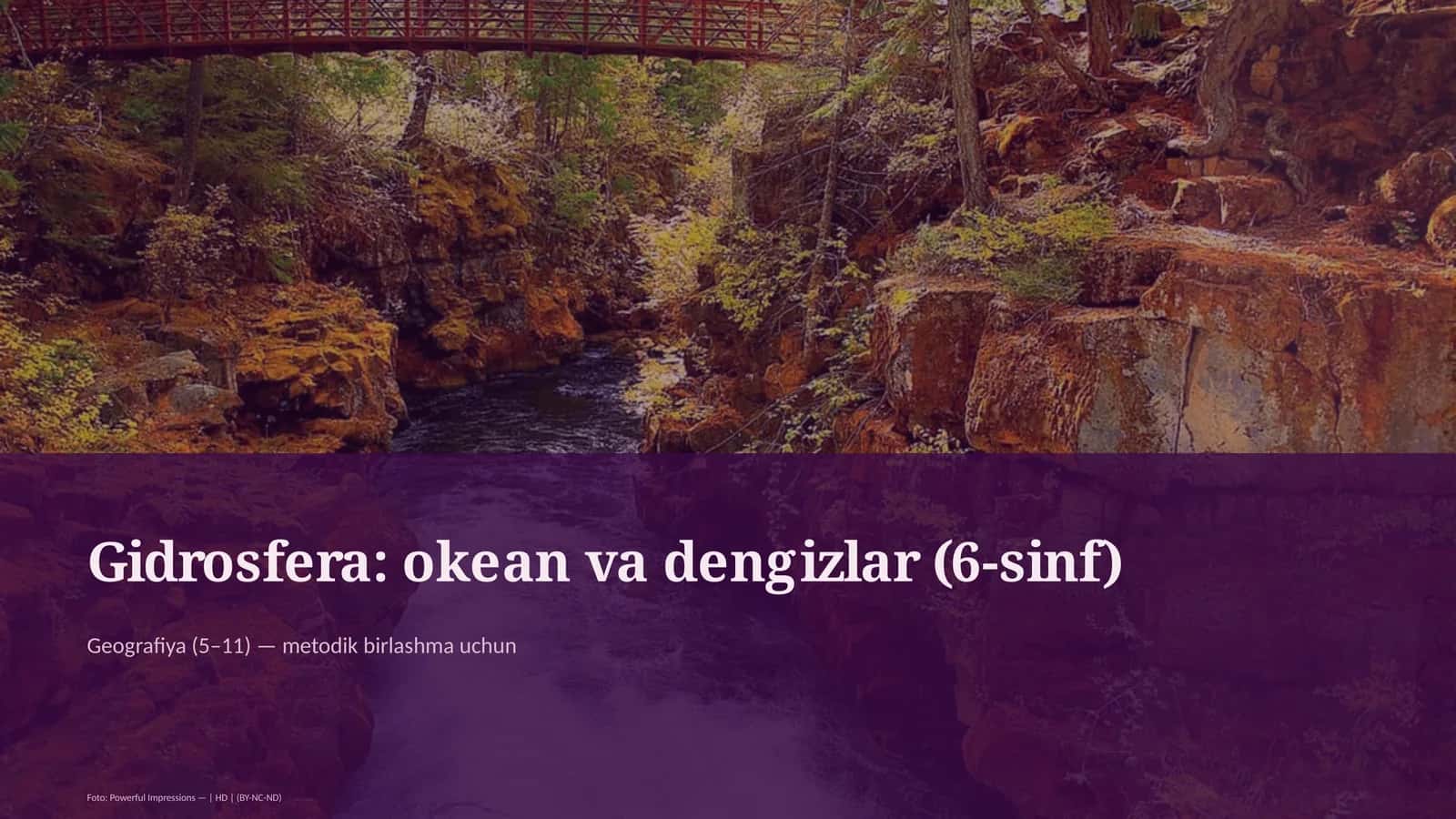 Gidrosfera: okean va dengizlar (6-sinf) 1