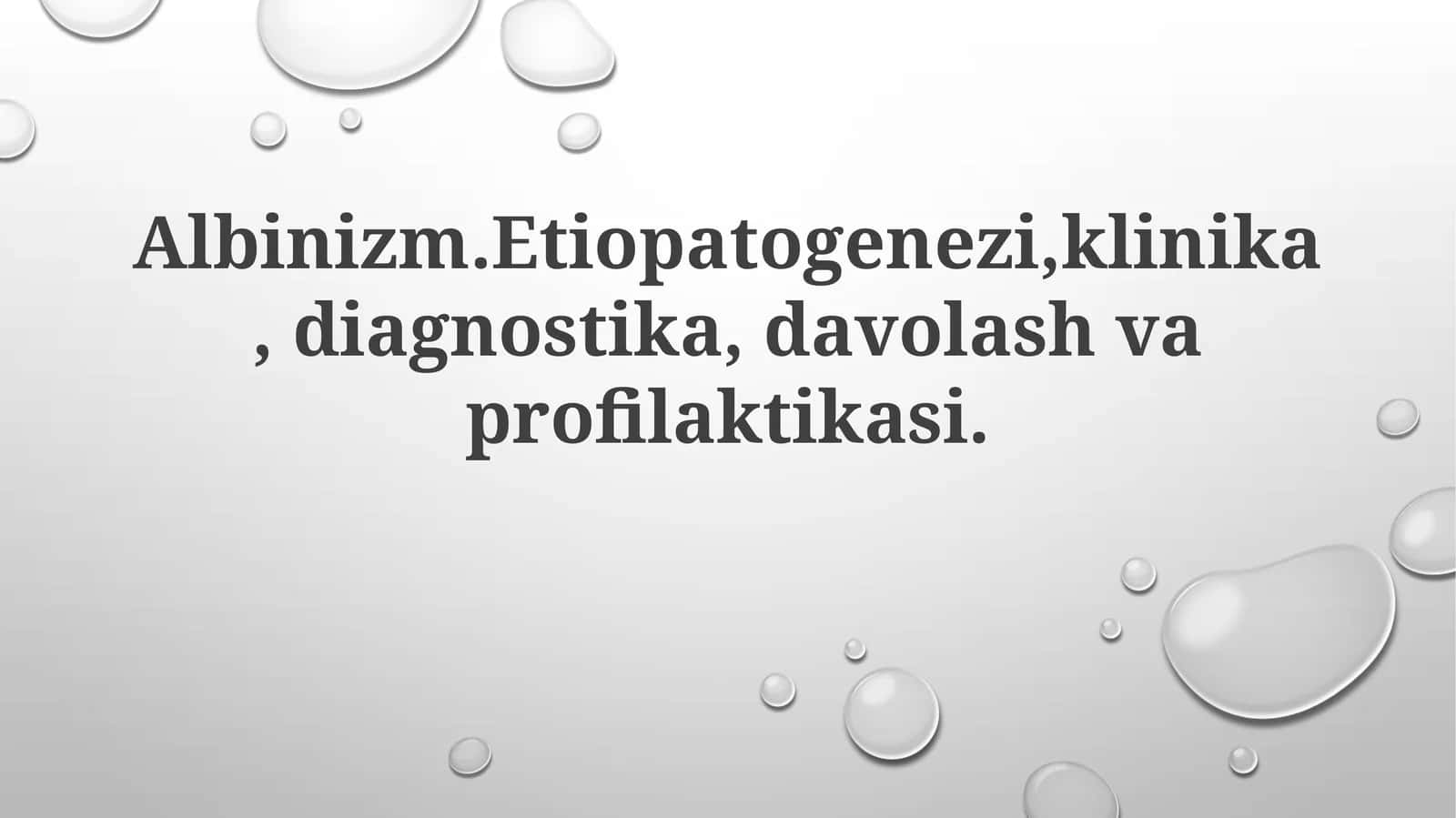 Albinizm 1