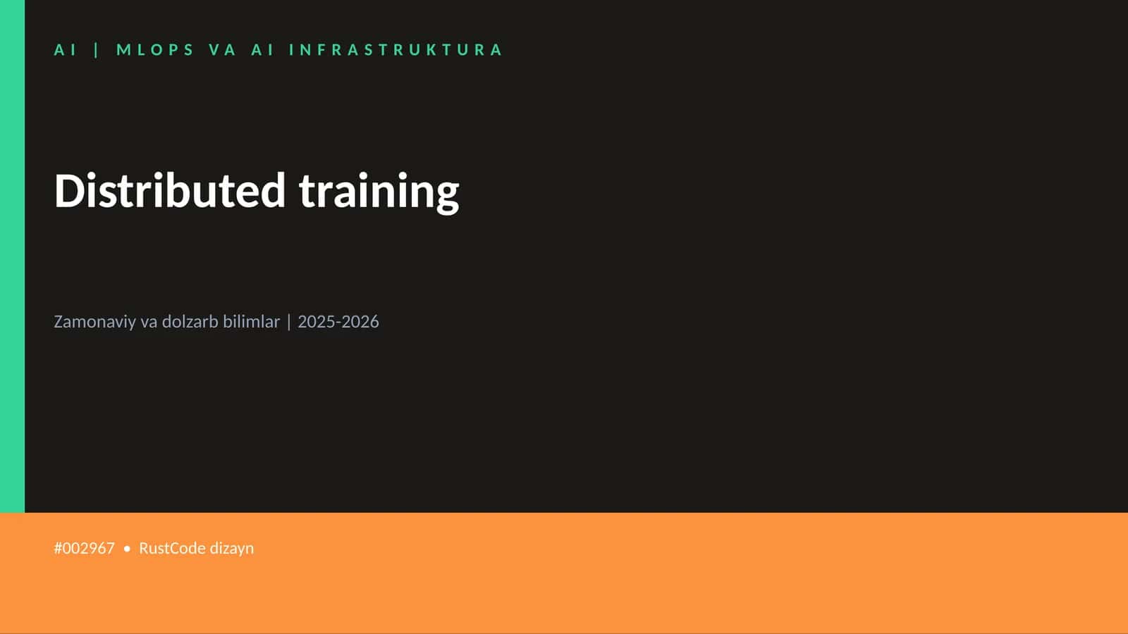 Distributed training 1