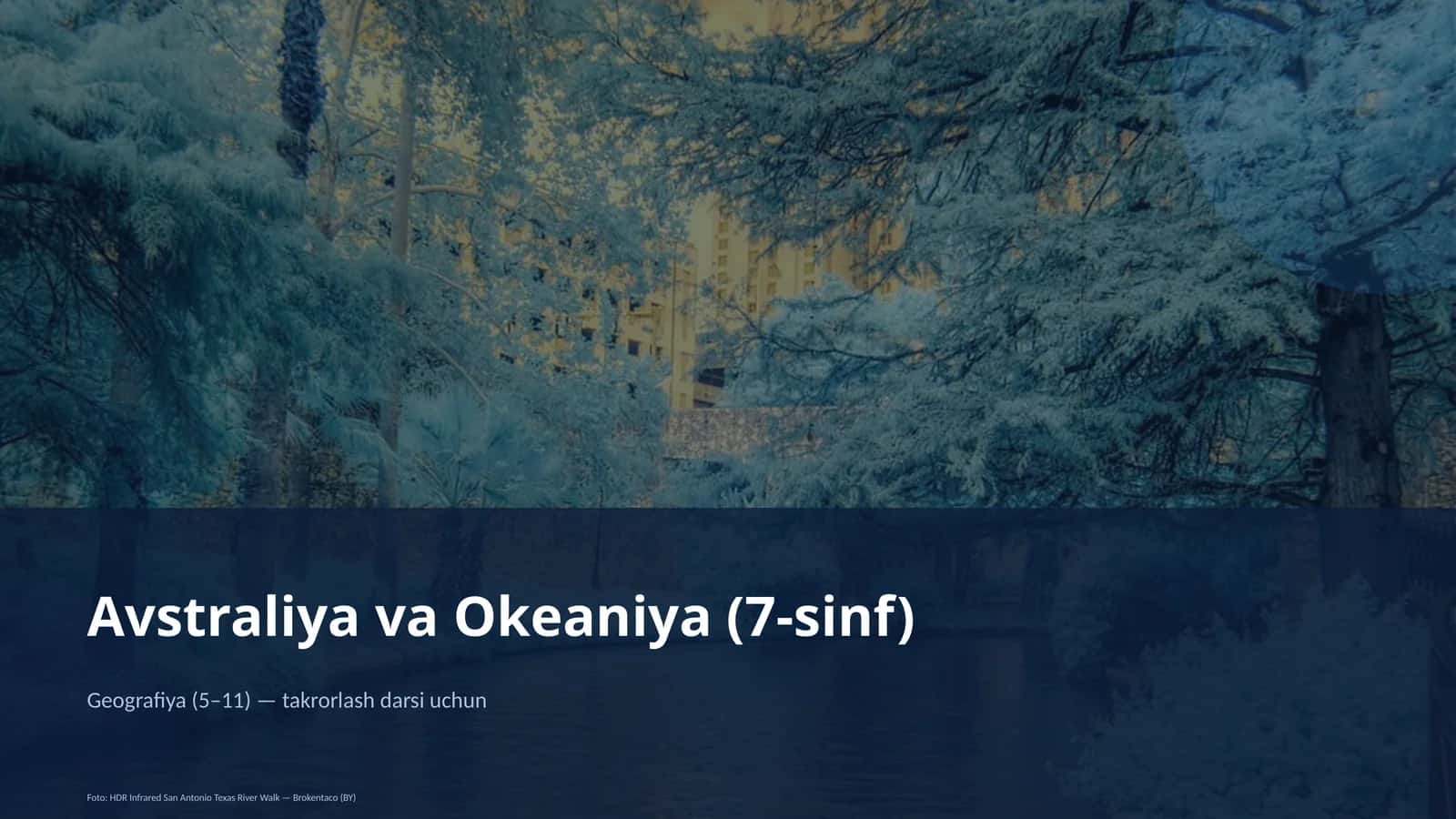 Avstraliya va Okeaniya (7-sinf) 1