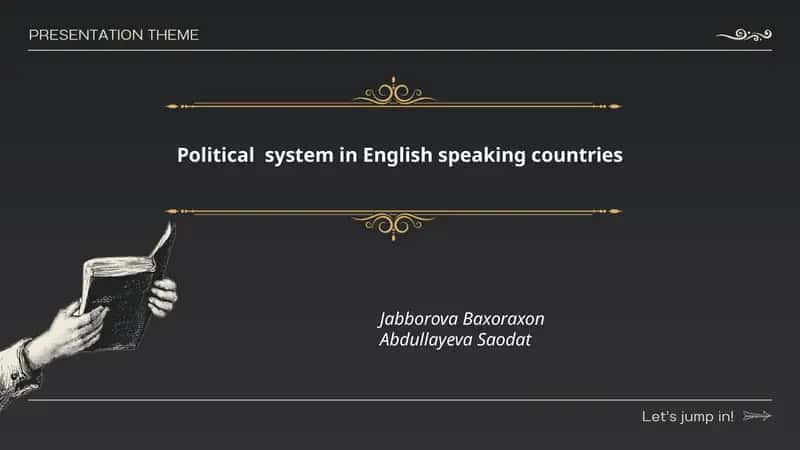 Political system in English speaking countries 1