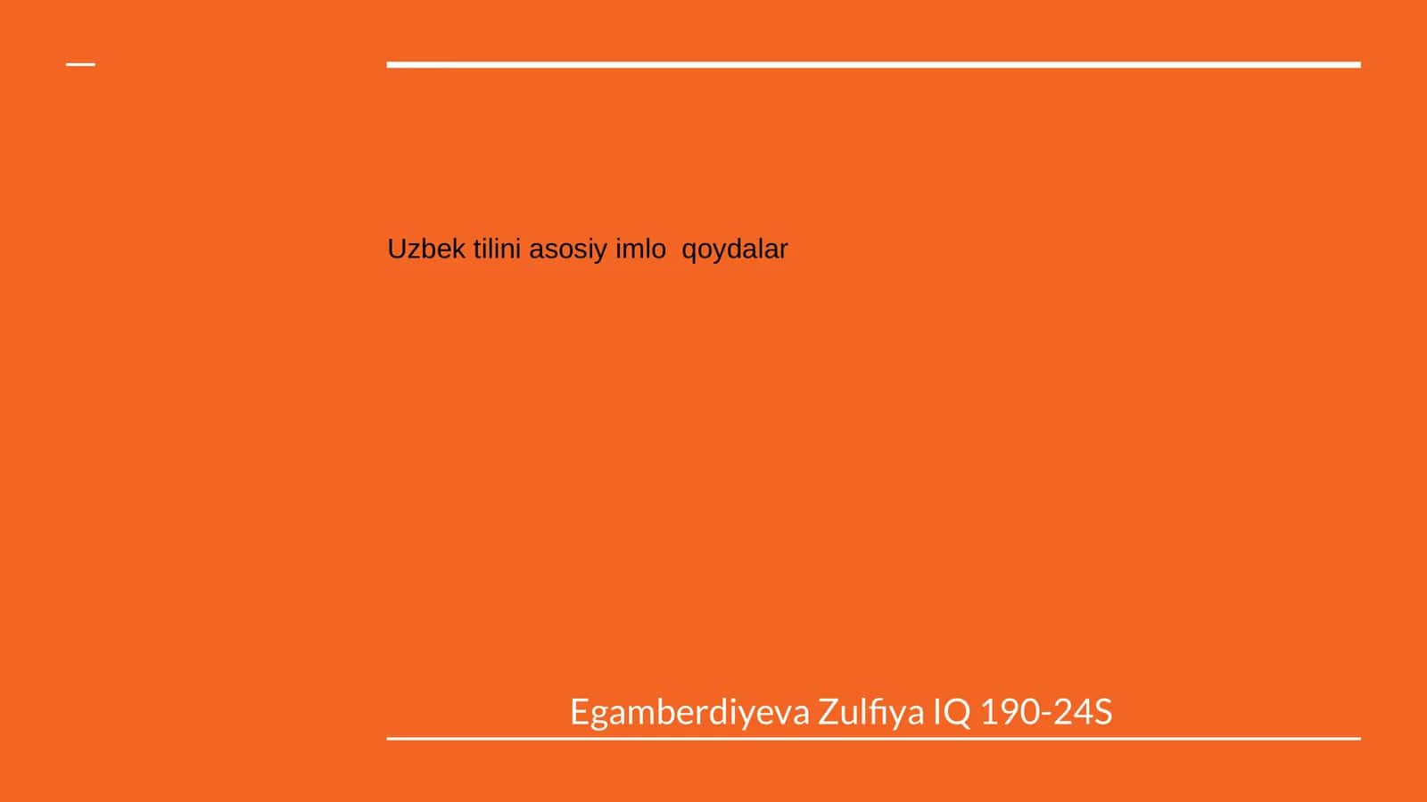 O'zbek tilining asosiy imlo qoydalar 1