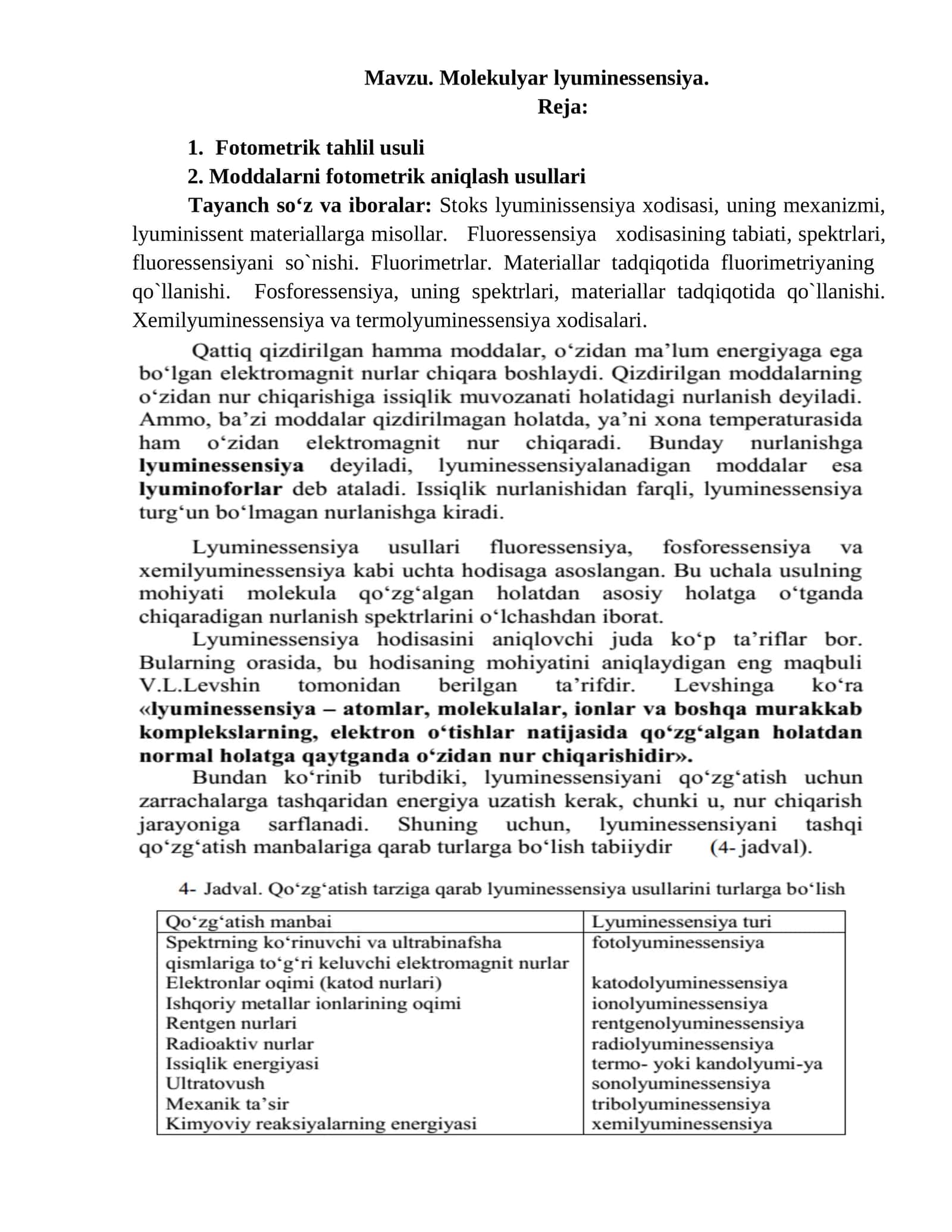 Molekulyar lyuminessensiya 1