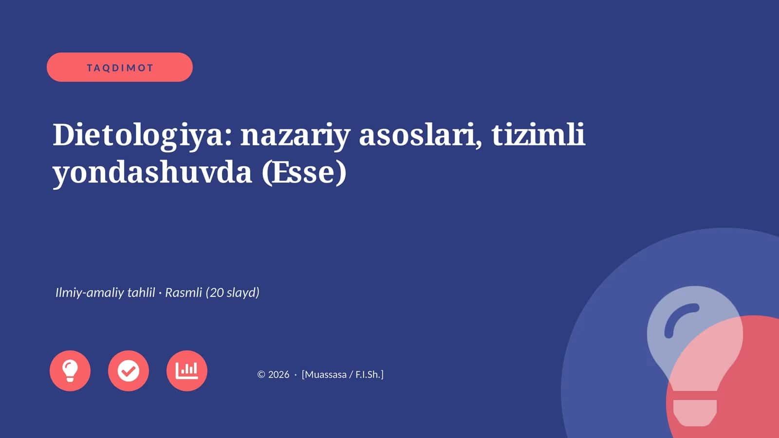 Dietologiya: nazariy asoslari, tizimli yondashuvda 1