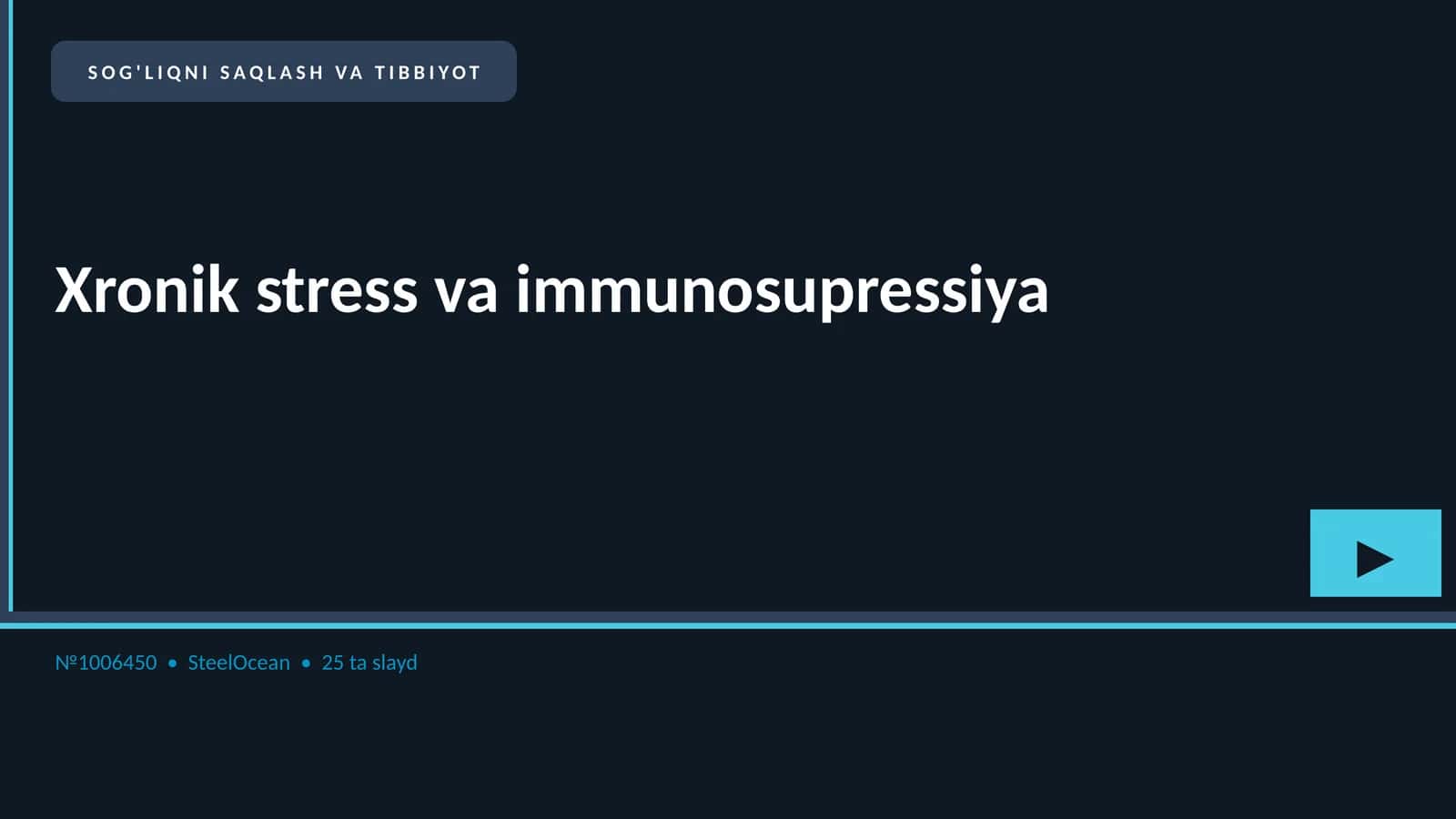 Xronik stress va immunosupressiya 1