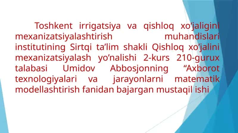 Operatsion Tizimlar 1