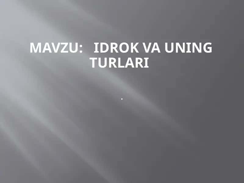 Idrok vauning turlari 1