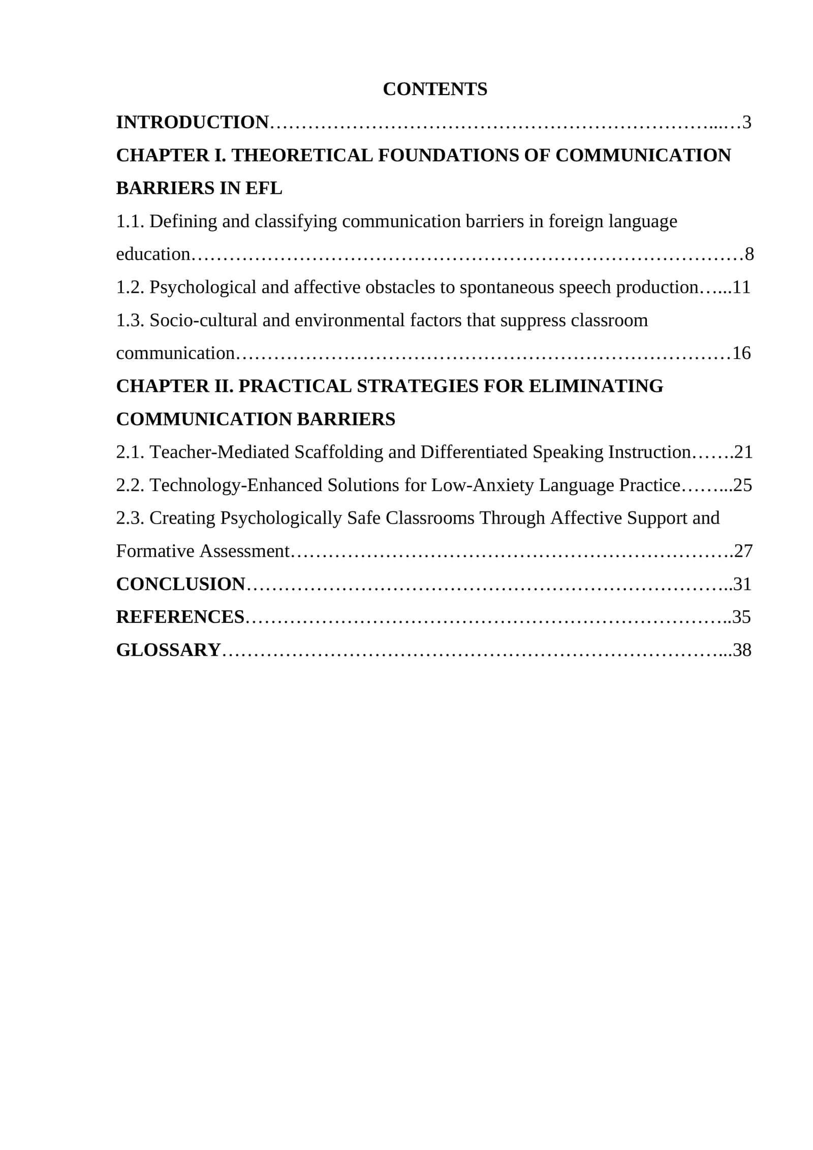 Overcoming communication barriers in EFL classrooms 1
