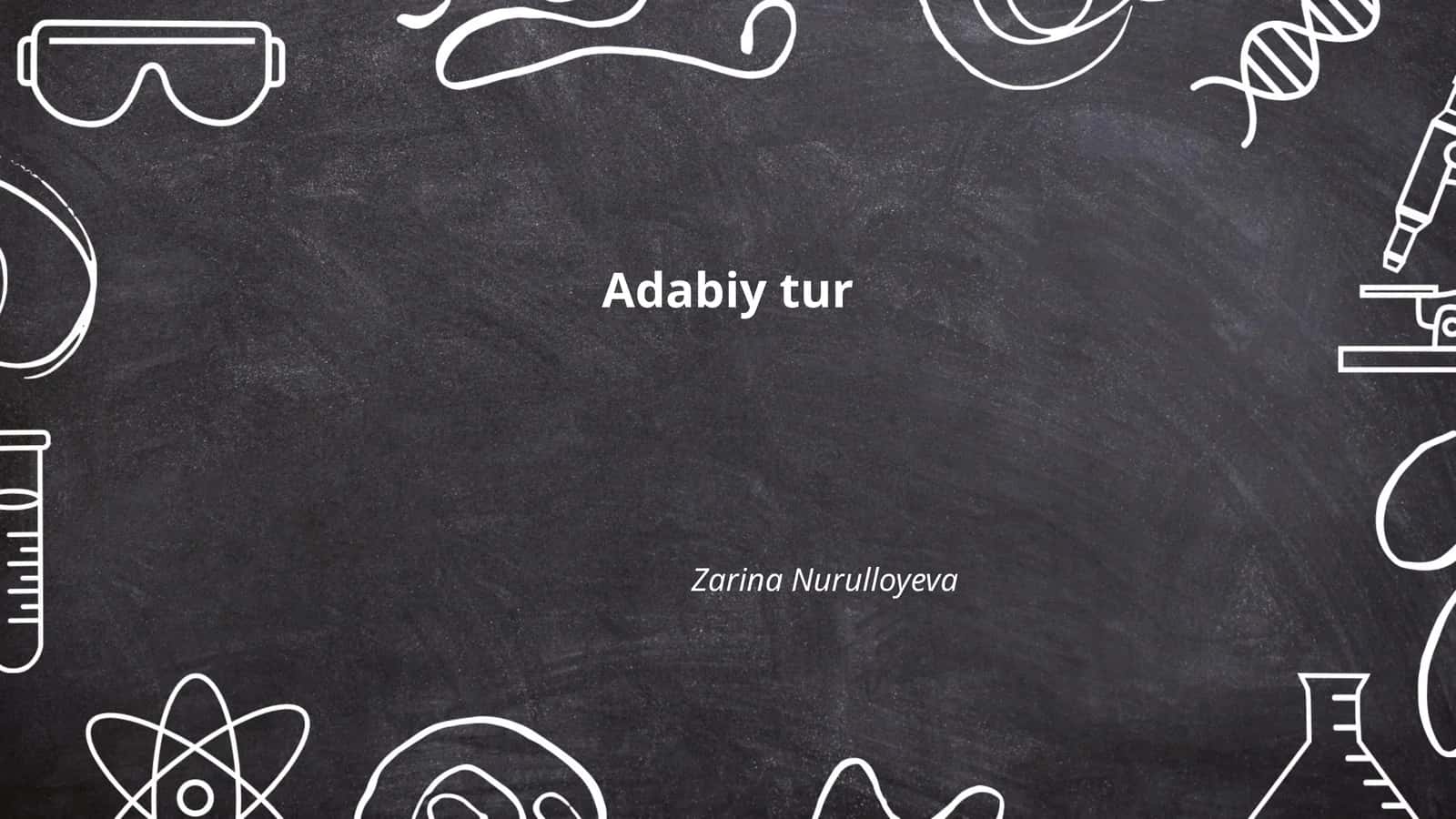 Adabiy tur 1