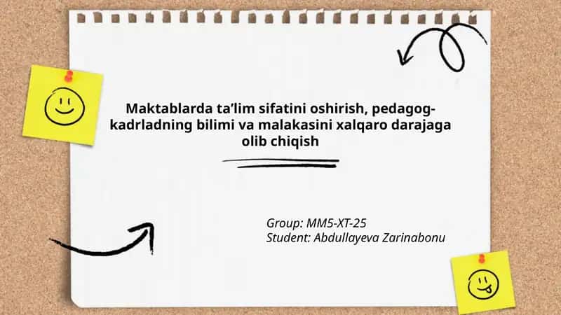 Maktablarda taʼlim sifatini oshirish 1