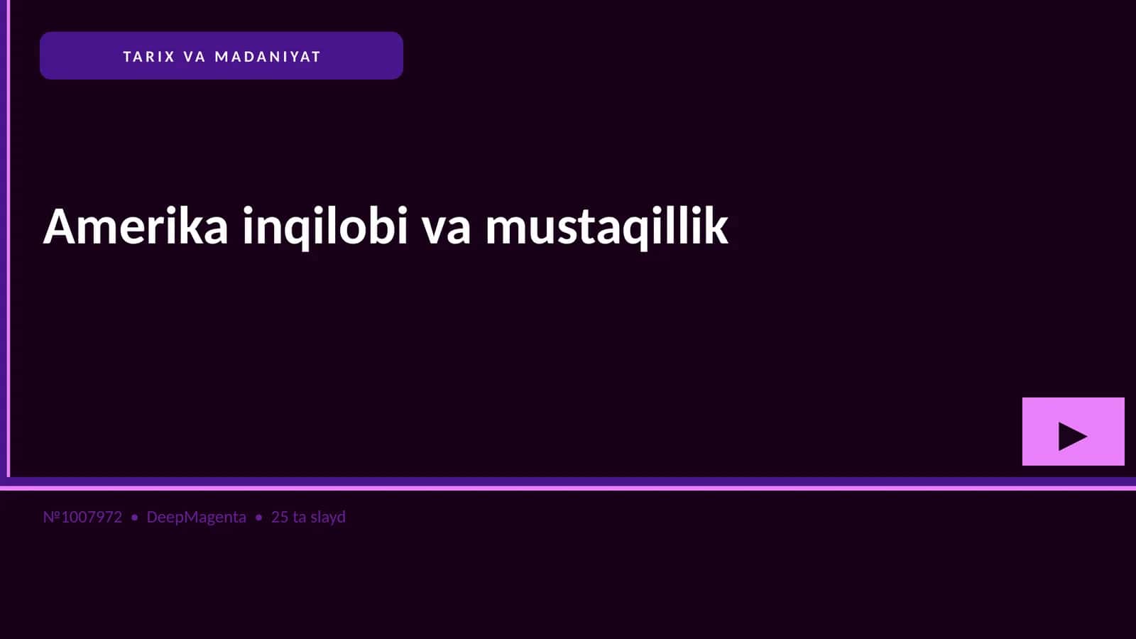 Amerika inqilobi va mustaqillik 1