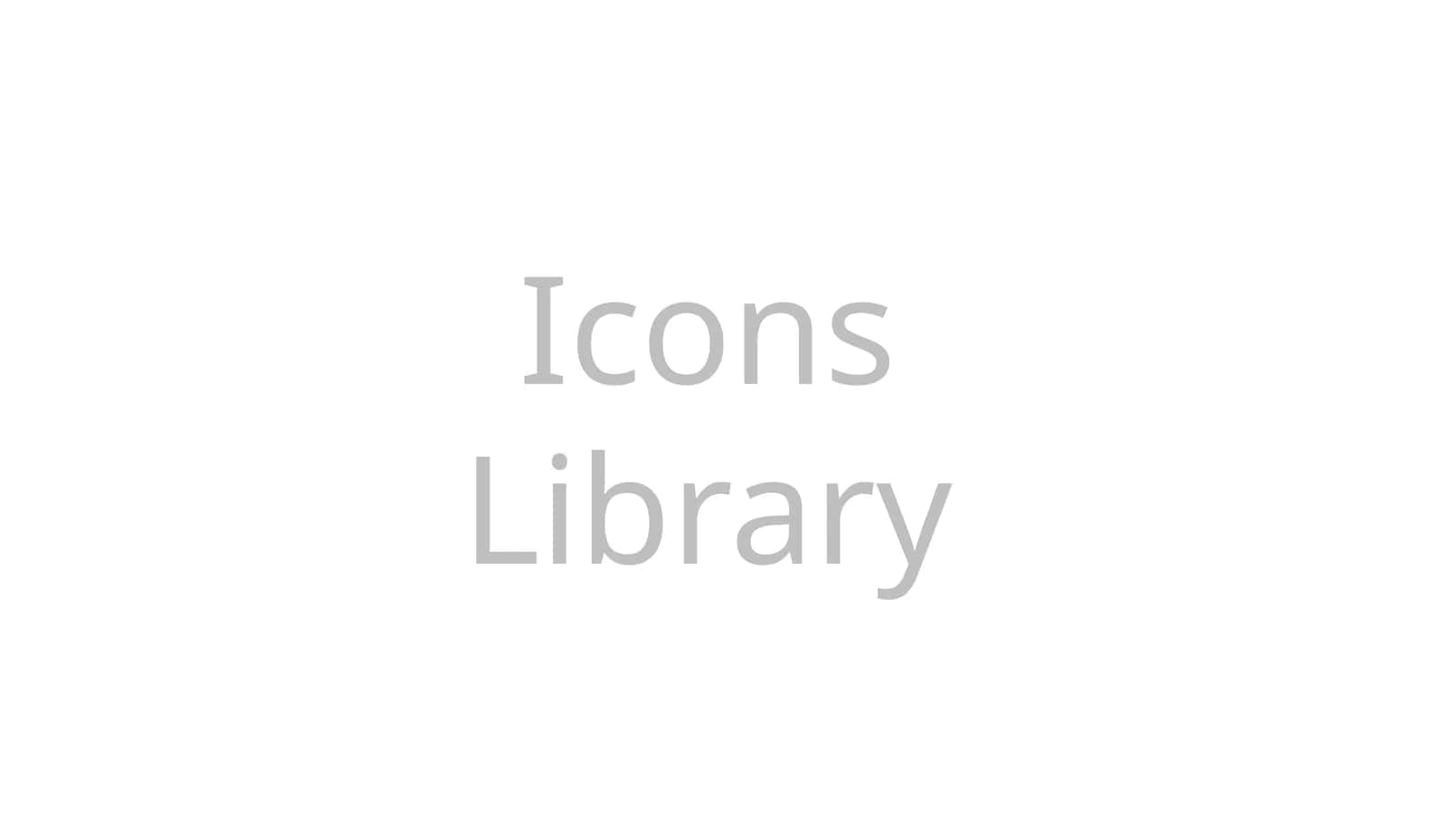Icons Library 1