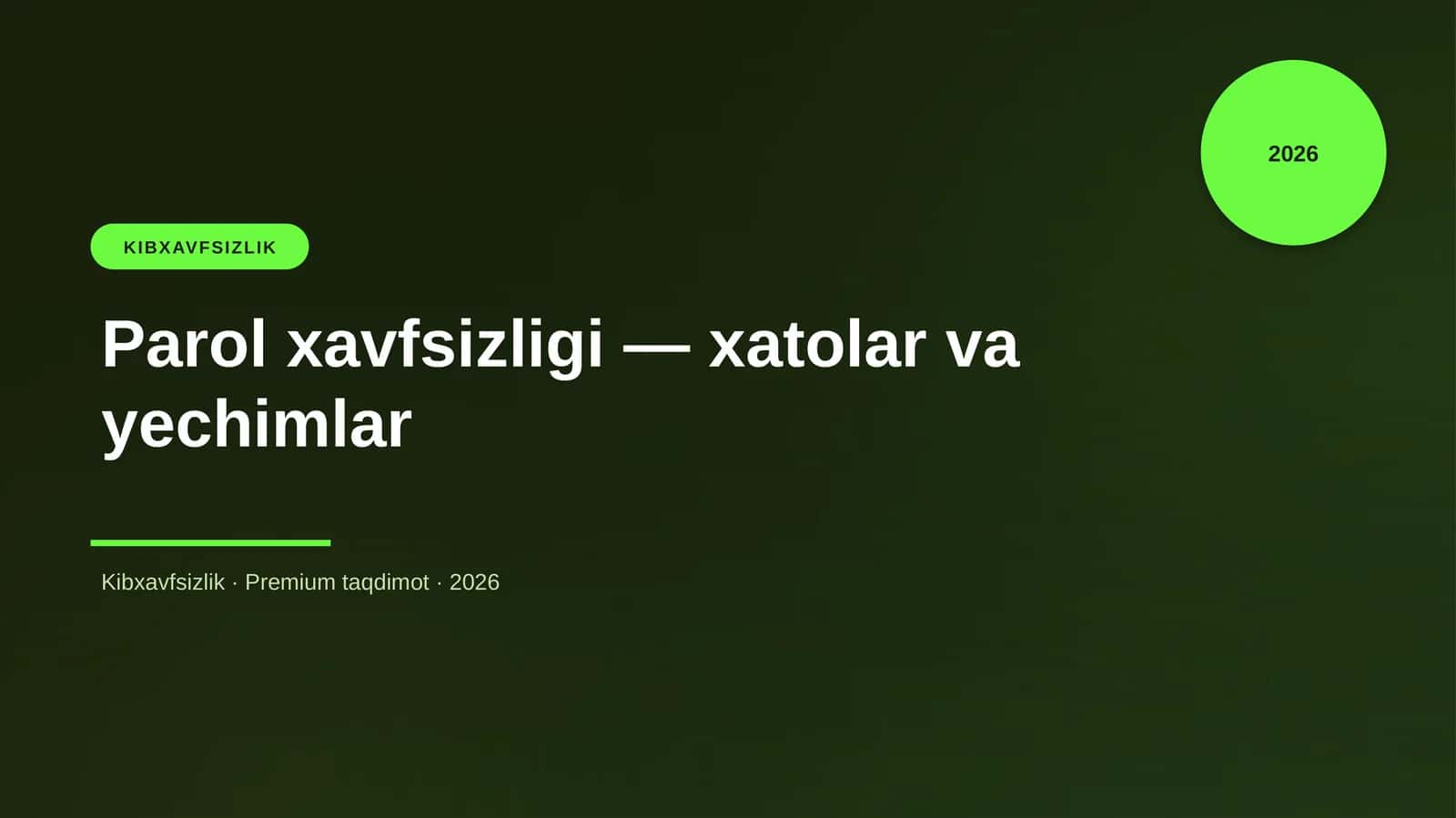 Parol xavfsizligi 1