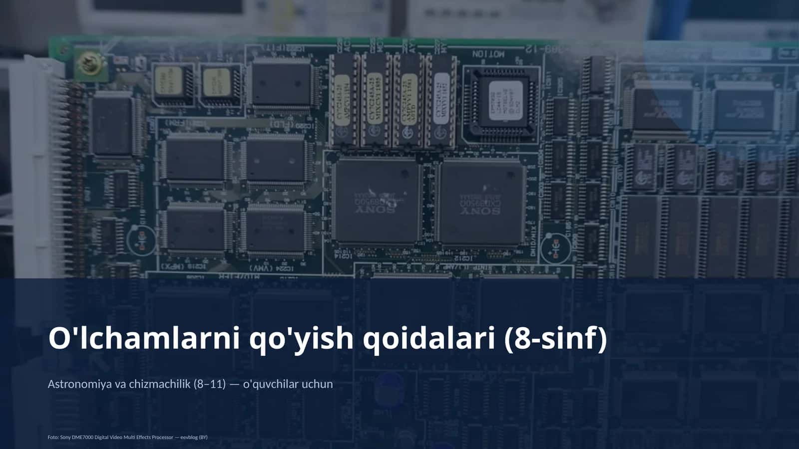 O'lchamlarni qo'yish qoidalari (8-sinf) 1