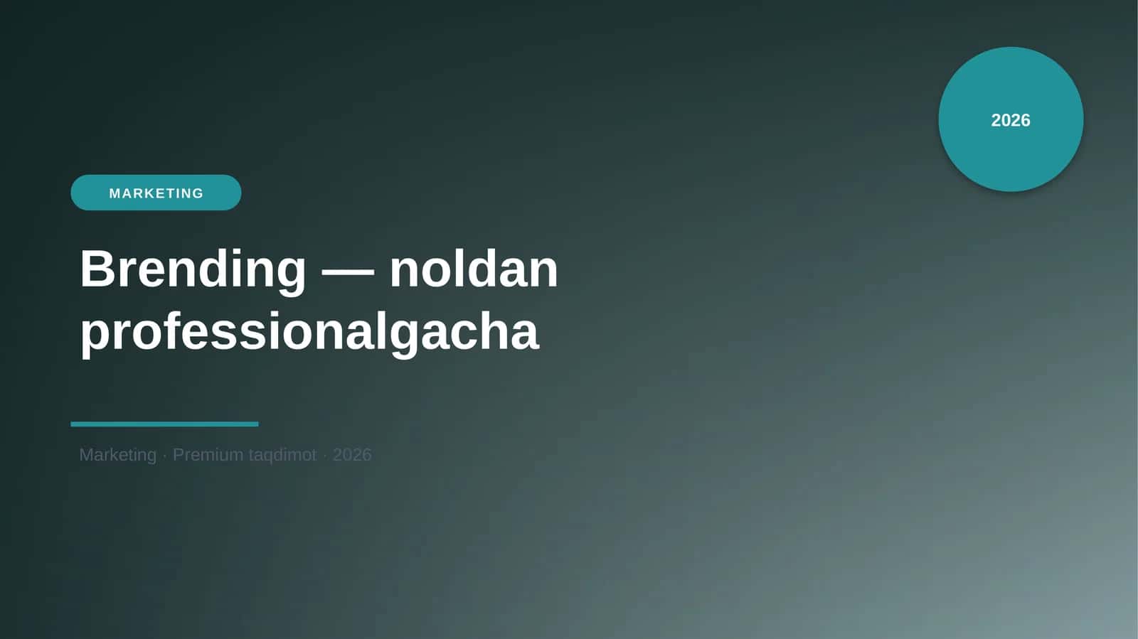 Brending — noldan professionalgacha 1