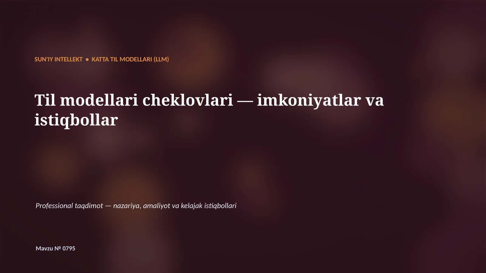 KATTA TIL MODELLARI (LLM) 1