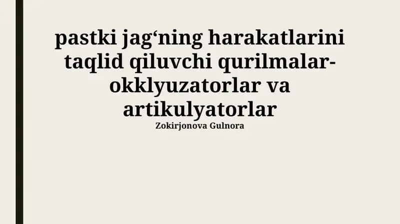 Artikulyatorlar 1
