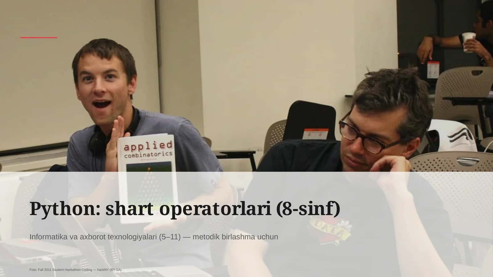 Python: shart operatorlari (8-sinf) 1