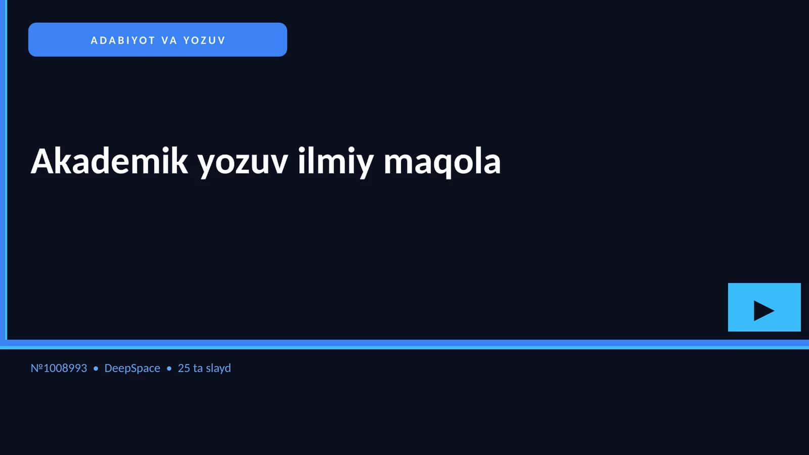 ADABIYOT VA YOZUV 1