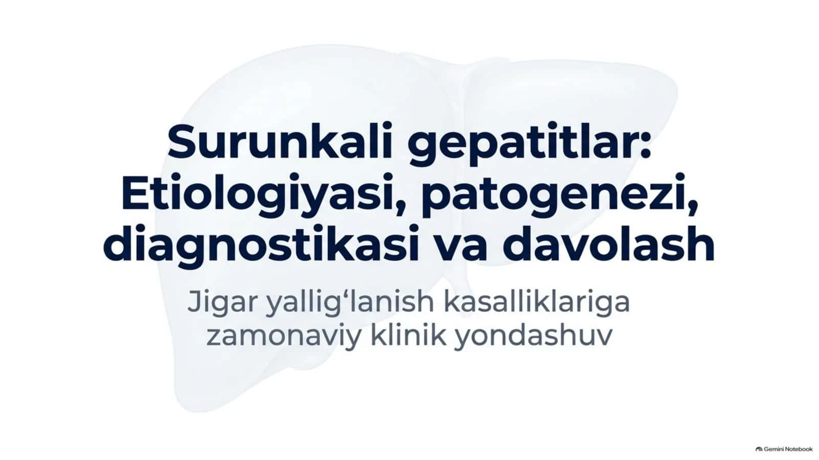 Surunkali gepatitlar — 15 slayd 1