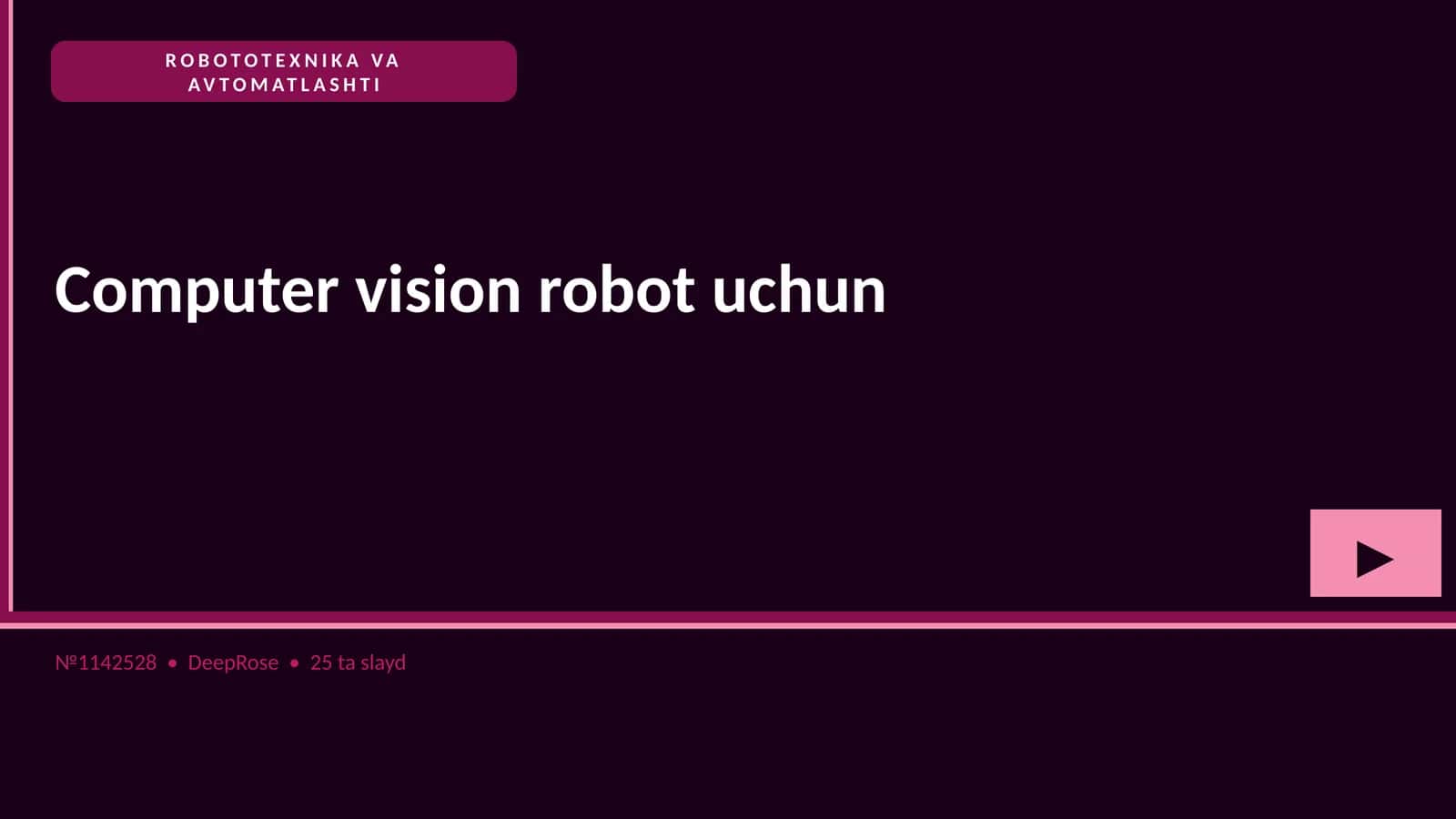ROBOTOTEXNIKA VA AVTOMATLASHTI 1