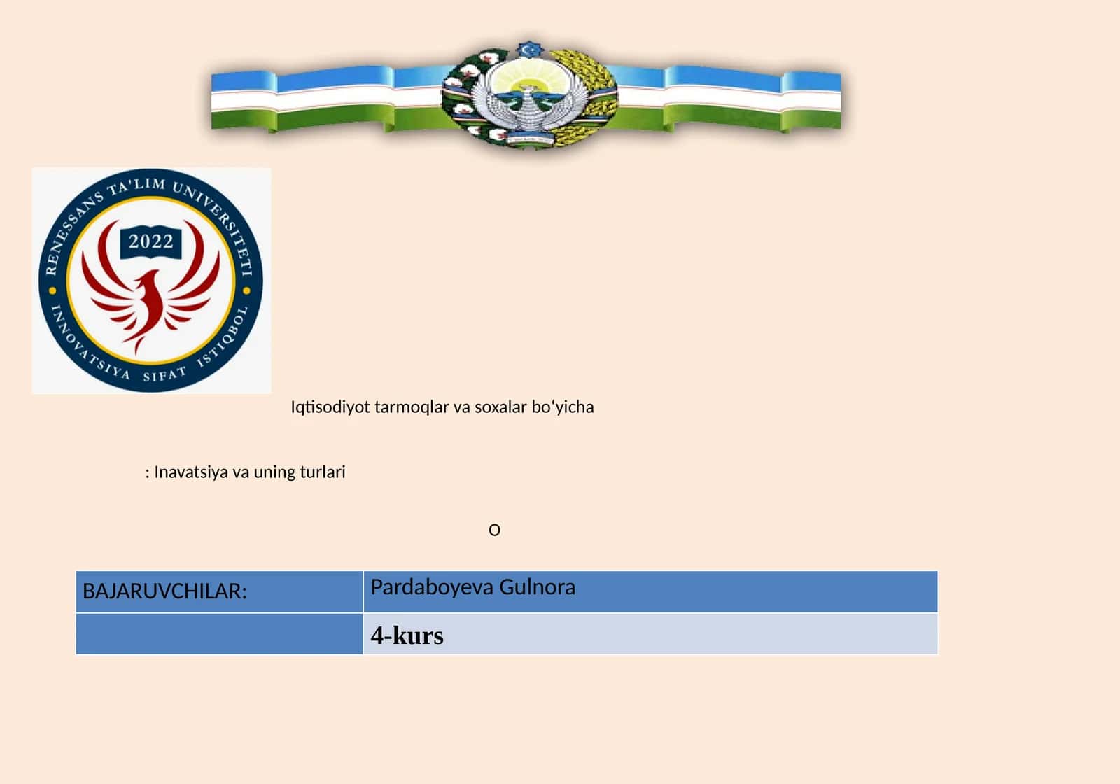 Inavatsiya va uning turlari 1