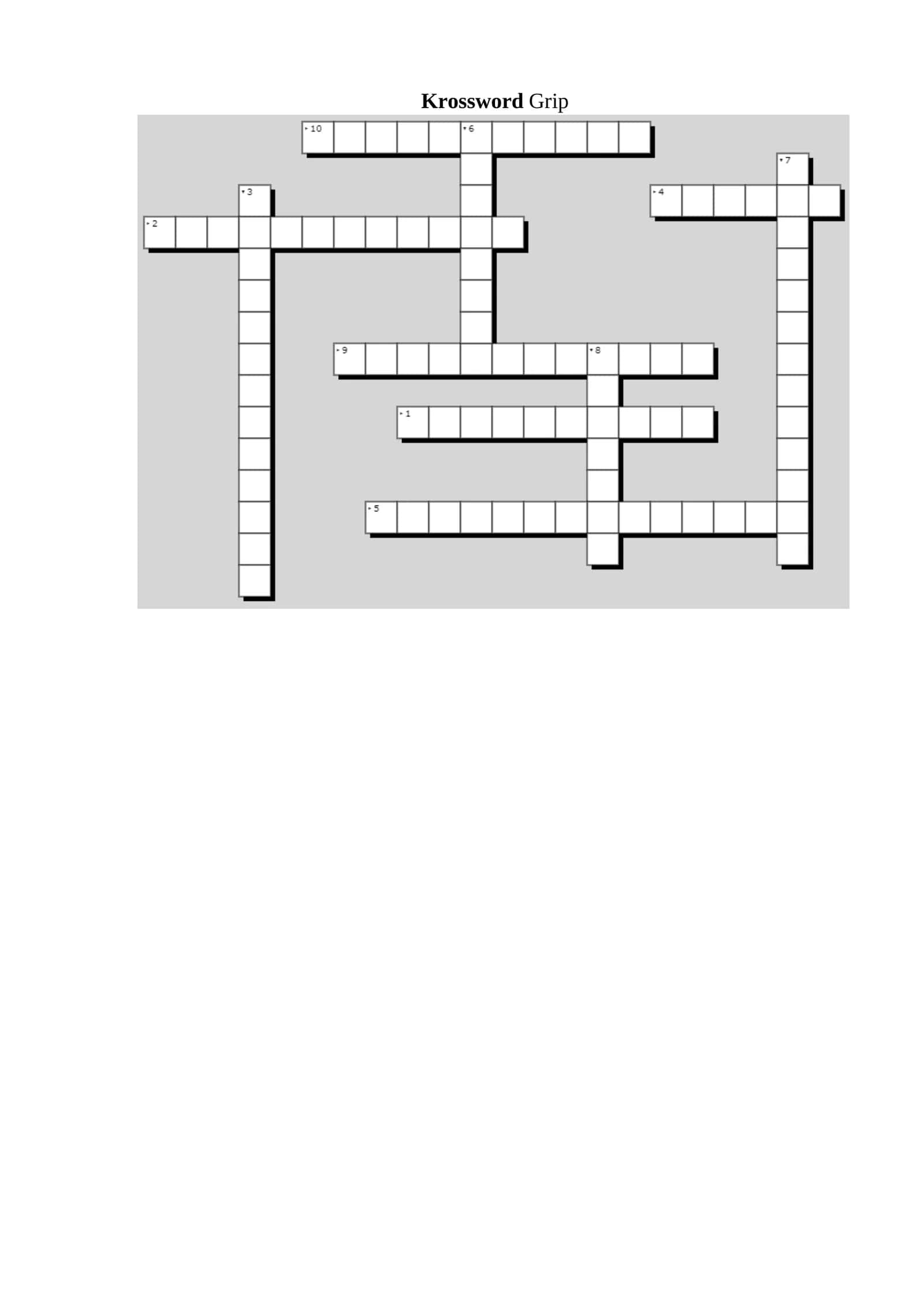 Krossword Grip 1