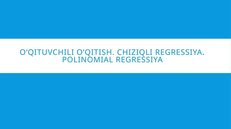 O‘qituvchi o‘qitish 1