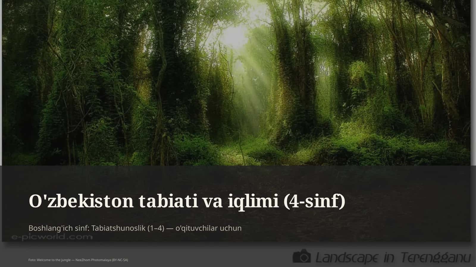 O'zbekiston tabiati va iqlimi (4-sinf) 1
